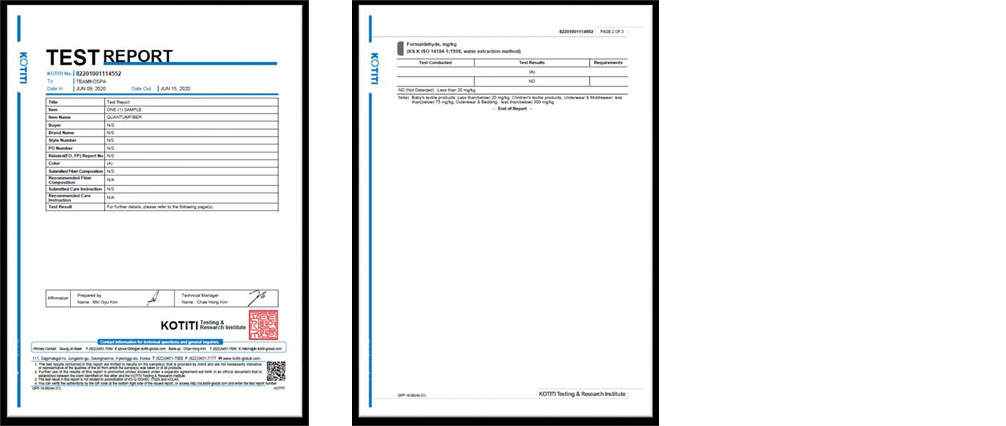 Detection of Formaldehyde test