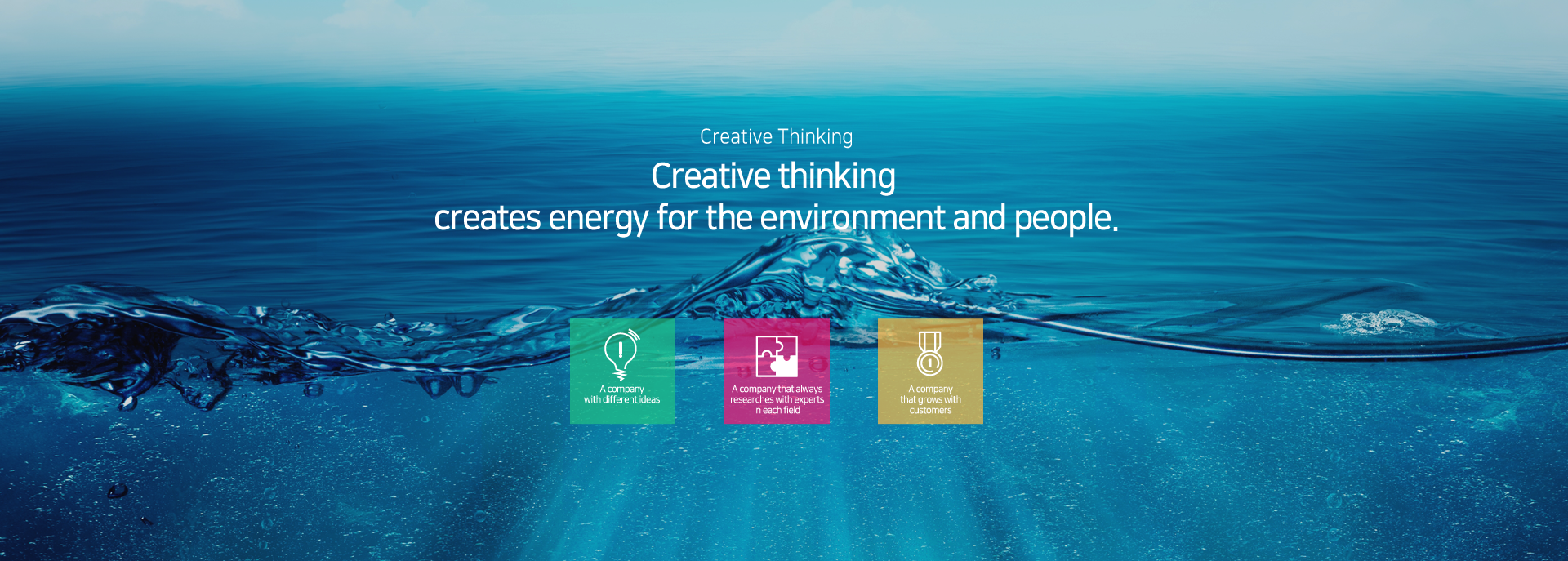 Creative Thinking - creates energy for the environment and people.