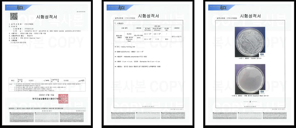 폐렴균 항균 시험